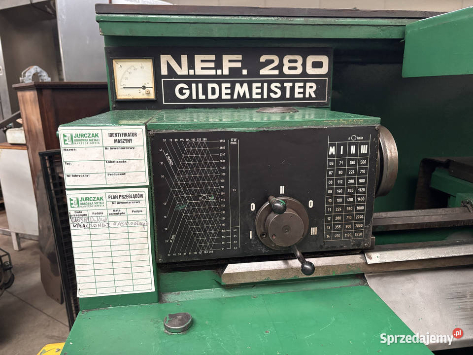 Tokarka Gildemeister NEF 280 dolnośląskie Stanowice sprzedam