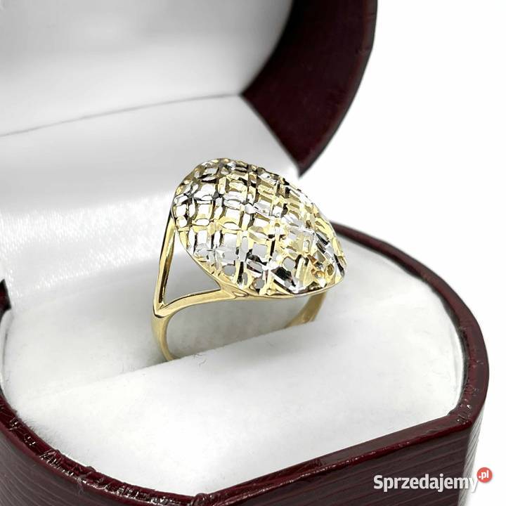 Nowy Złoty Pierścionek Próby 585 329g Rozmiar 25 złoto Elbląg