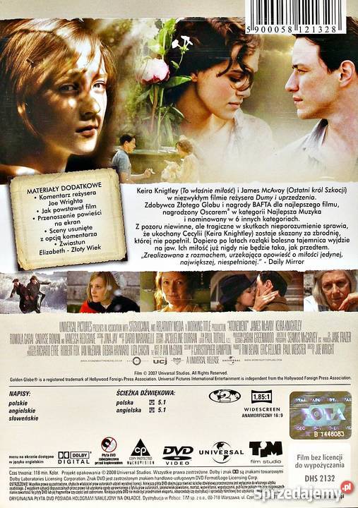 POKUTA KEIRA KINGHTLEY EDYCJA PUDEŁKOWA romans Kalisz