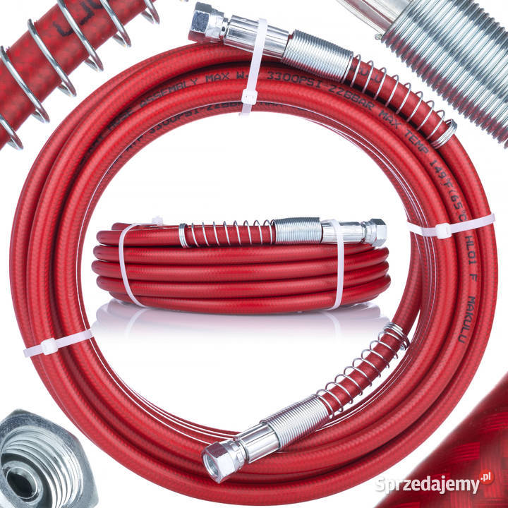 Wąż Stalowy do Agregatu Malarskiego 10m 228 bar Ludźmierz
