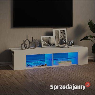 vidaXL Szafka TV z oświetleniem LED biała Warszawa