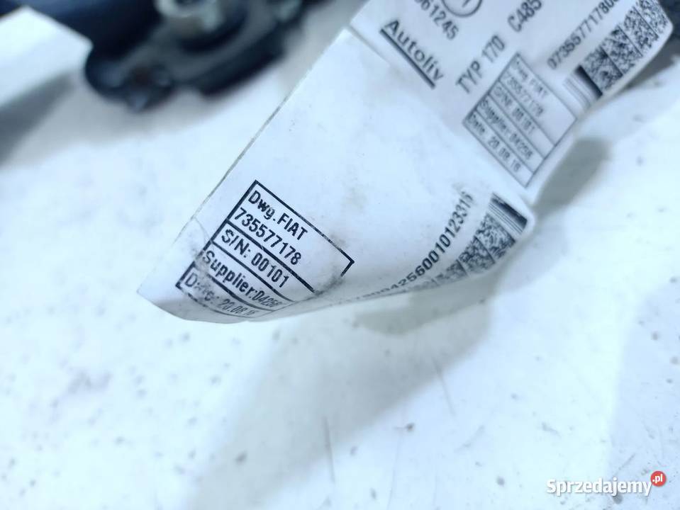 LANCIA YPSILON III 17R PAS BEZPIECZEŃSTWA PRAWY Części samochodowe Skarżysko-Kamienna