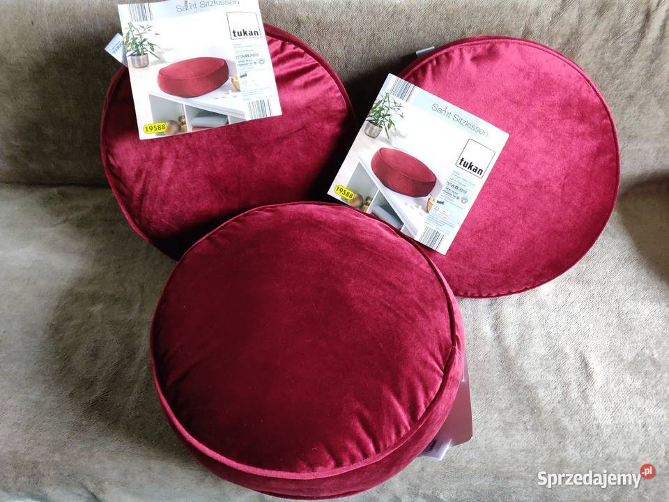 Pufa welur tukan wygodna nowa Pufy i podnóżki