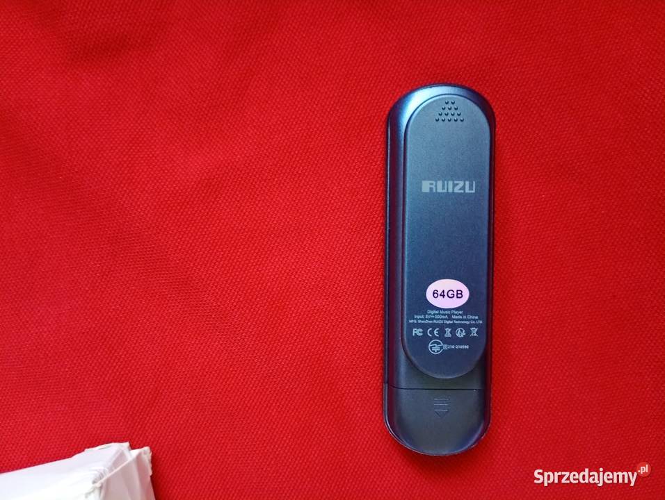 Odtwarzacz MP3 Ruizu 64GB dyktafon z klipsem Warszawa sprzedam