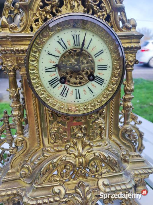 Zegar mosiężny kominkowej dolnośląskie Łagiewniki