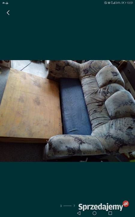 Sofa z funkcją spania i pojemnikiem rozkładana Warszawa sprzedam