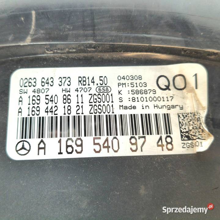 LICZNIK ZEGARY A1695409748 Mercedes W245 20 CDI Chełm