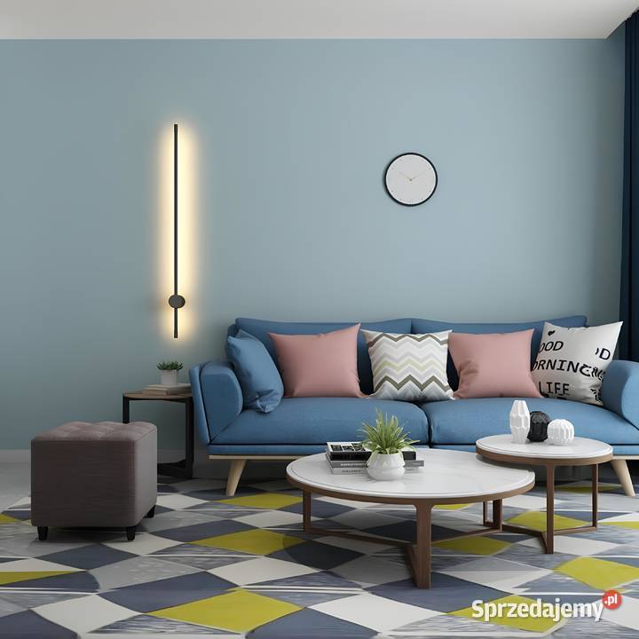 Kinkiet liniowy Polonez 800 80 czarny lampa Kinkiety Warszawa