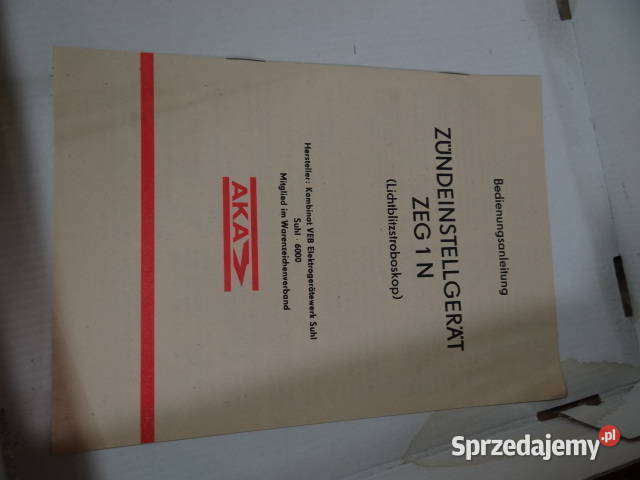 przyrząd do zapłonu lampa stroboskopowa IFA Żary