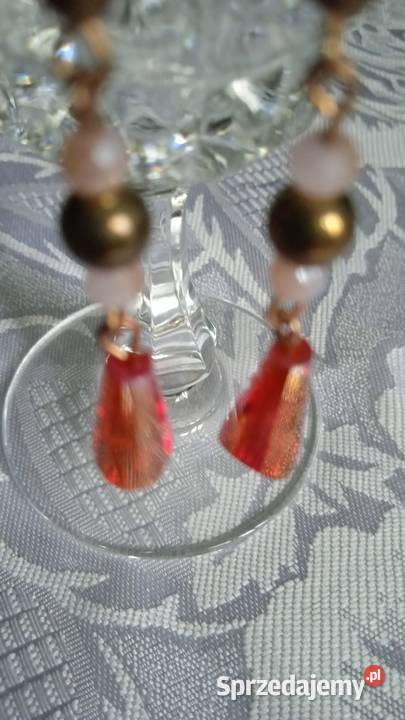 NOWA PARA DŁUGICH KOLCZYKÓW Z KOLOROWYMI pozłacane Piła