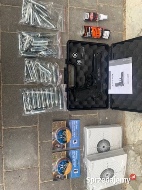 Sprzedam zestaw Wiatrówka BERETTA 92FS Sporty strzeleckie i myślistwo sprzedam