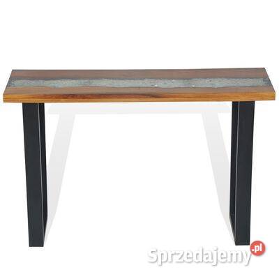 vidaXL Stolik konsola drewno tekowe 100 x 35 x Warszawa