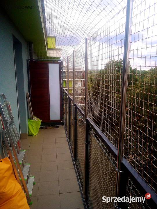 Siatki na balkon montaż Warszawa Pozostałe Dla zwierząt