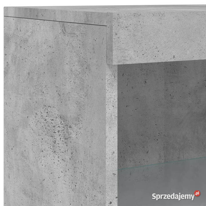 Szafki z oświetleniem LED 3 szarość betonu Szafki Warszawa
