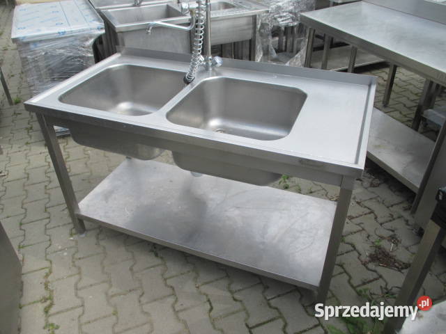 Zlew Gastronomiczny 2 Komorowy Z Półką Baterią Ostrów Wielkopolski