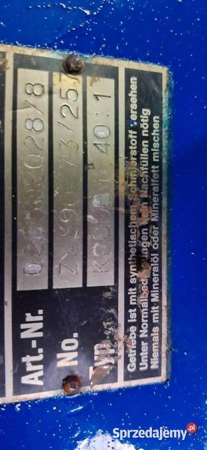 Motoreduktor 2 2 kW35 obr wielkopolskie Leszno