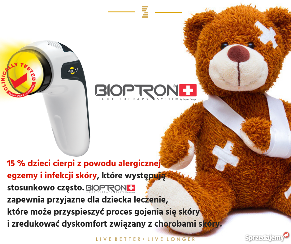 Lampa Bioptron sprzedaż BEZPŁATNE zabiegi małopolskie Kraków