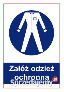 Naklejka BHP Załóż odzież ochronną ZNO16