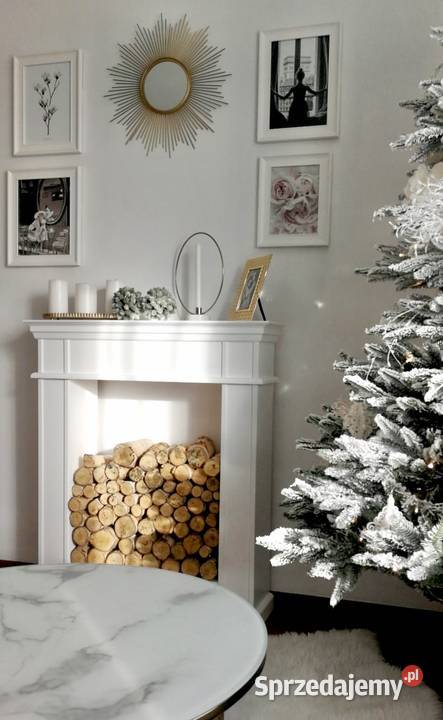 Portal kominkowy atrapa kominka hampton glamour
