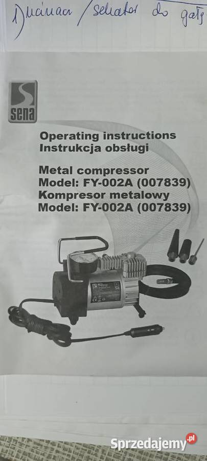 Kompresor metalowy samochodowy nowy Kraków sprzedam
