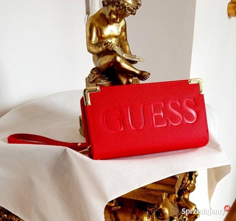 PORTFEL GUESS PORTMONETKA CZERWONY DUŻY PORTFEL Dla kobiet Bydgoszcz sprzedam