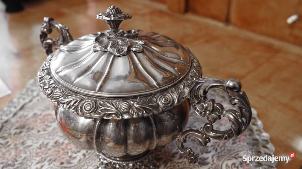 Cukiernica srebrna 950 Francja MFray XIX Zgorzelec