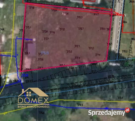 Grunt 923m2 Zamarski budowlana śląskie