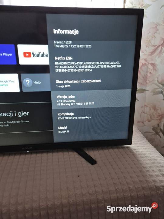 Telewizor LED SONY BRAVIA Android pilot Sony Telewizory Koszalin