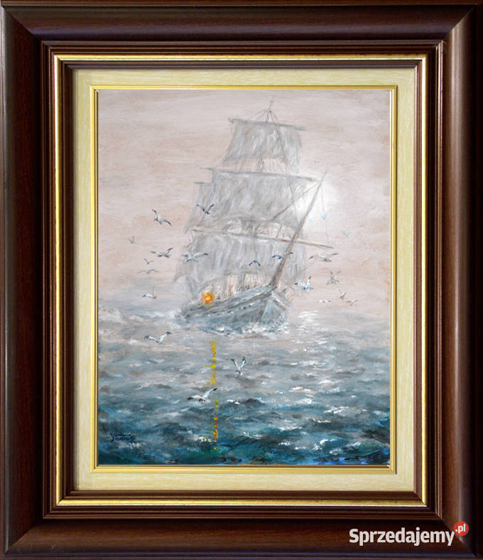 Obraz olejny WE MGLE 50x40