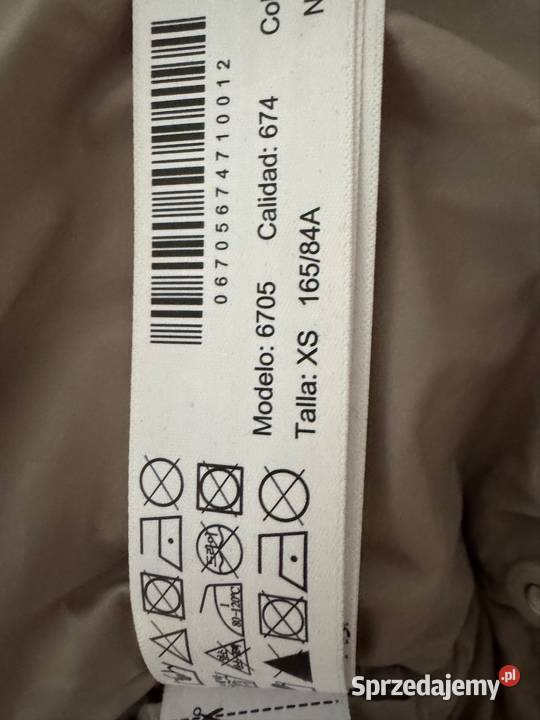 Kurtka puchowa XS Massimo Dutti beżowa z Częstochowa