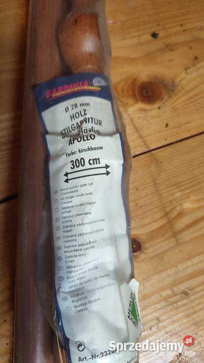 Karnisz 300 koloru wiśniowego Karnisze świętokrzyskie sprzedam