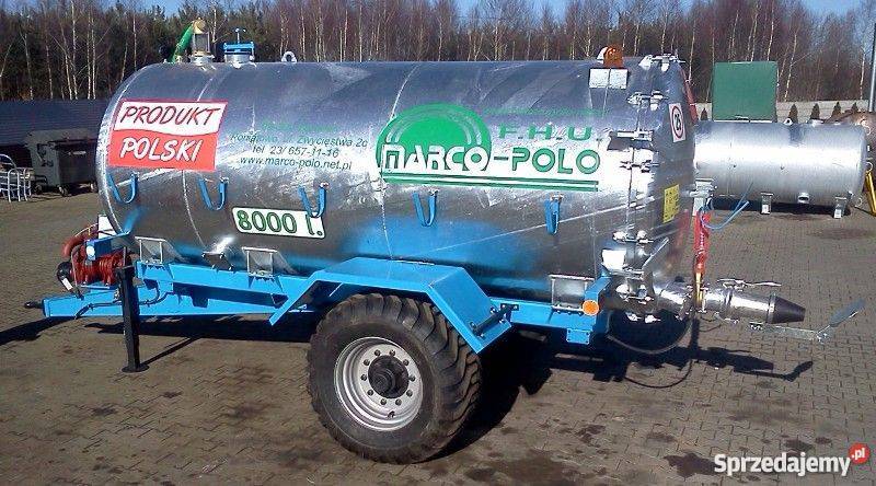 Wozy asenizacyjne beczkowóz MARCOPOLO wóz Rogóźno