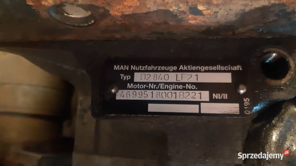 MAN D2840 LF 21 silnik V10 STAN 600 ciężarowe Częstochowa