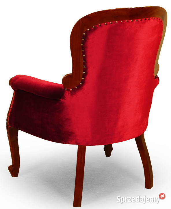 Nowy fotel ludwikowski XXL Chesterfield 80236re 104cm Września