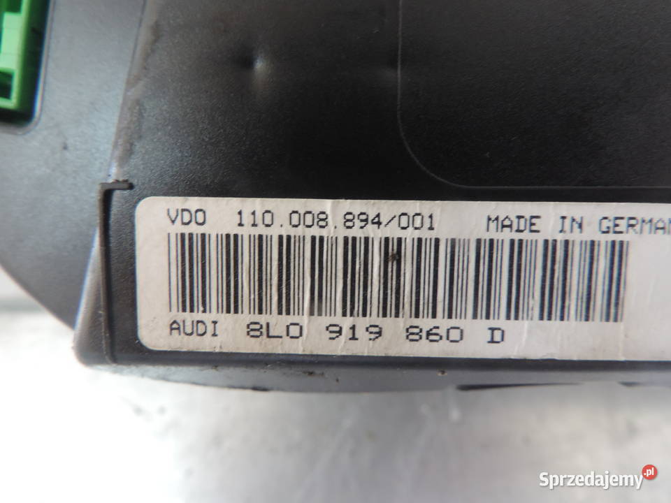 LICZNIK ZEGAR AUDI A3 8L 19 TDI 8L0919860D Nowy Sącz
