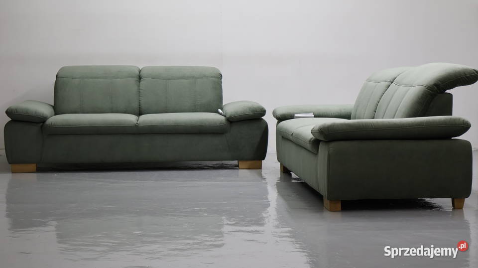TAZ nowy komplet 3 3 kanapy ZESTAW sofa zielona Poznań