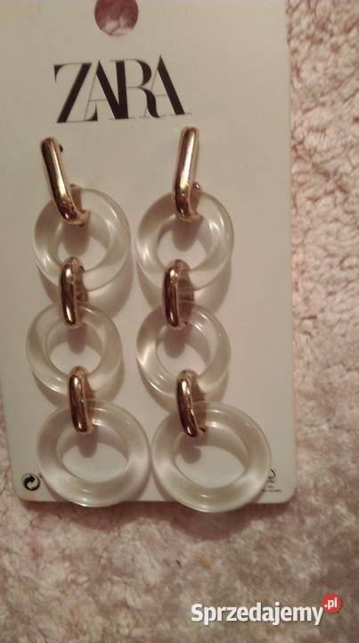 ZARA Długie kolczyki wieczorowe z Madrytu NOWE Kraków