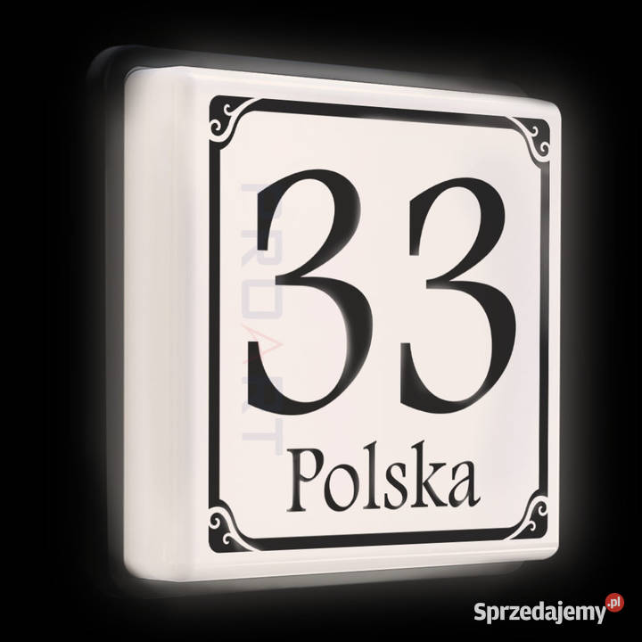 LED PODŚWIETLANY NUMER NA DOM TABLICZKA ADRESOWA Poznań
