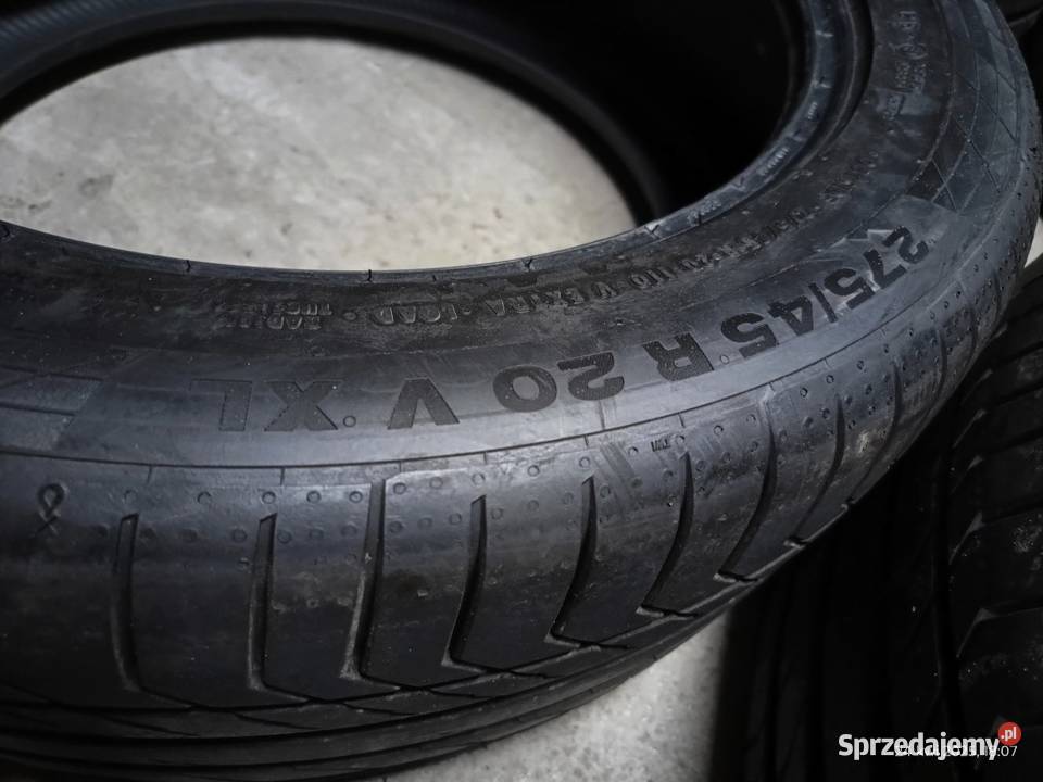 27545R20 110V XL 4Opony CONTINENTAL sprzedam
