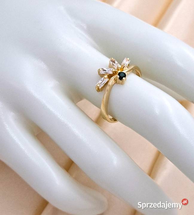 Pierścionek r17 Złoty pr585 z Turmalinem wielkopolskie Poznań