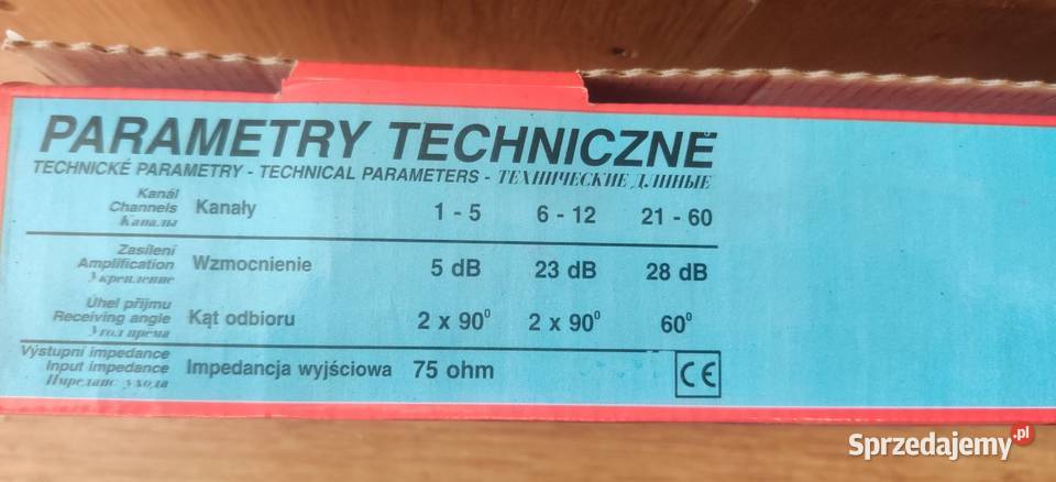 Antena Delta Plus wewnęrrzna zewnętrzna Myszków