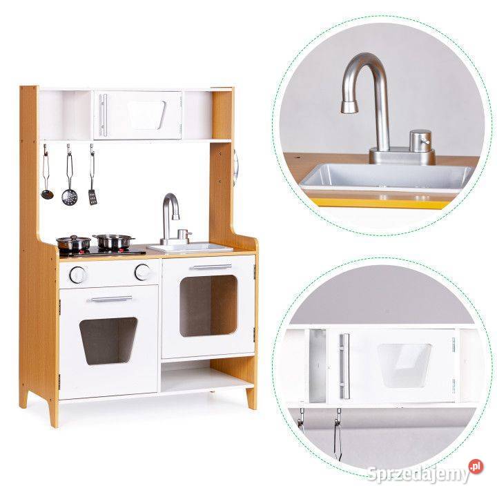Drewniana kuchnia mulimedialne palniki dzieci Edukacyjne Zabawki Bielsk Podlaski