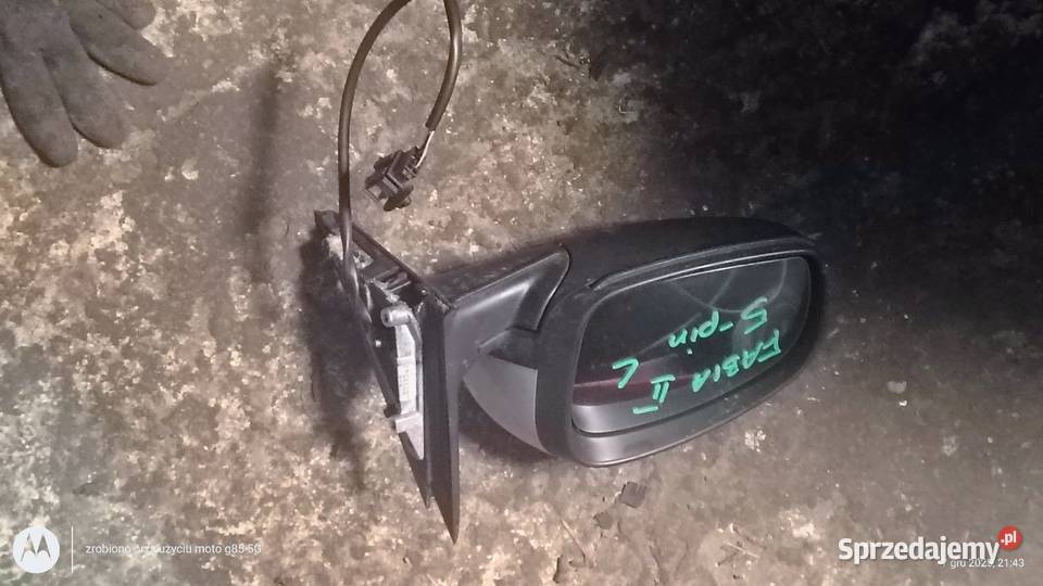 Skoda Fabia 2 lusterko lewe 5 pinowe