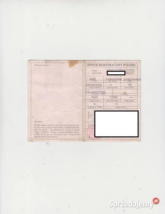 Przyczepa Dwuosiowa SAM 400 x 190 DMC 2000 Wodzisław