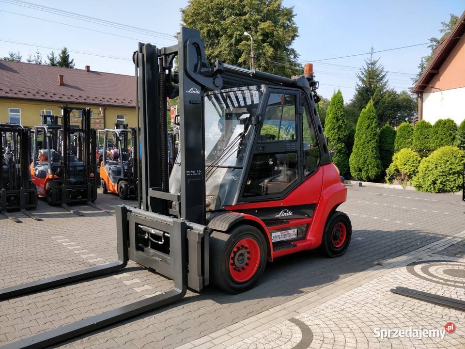 Wózek widłowy LINDE H80T widlak 8t duplex 396 Linde małopolskie