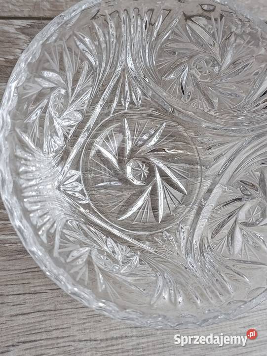 SZKLANA MISKA KRYSZTAŁ CIĘTY 4 wielkopolskie sprzedam