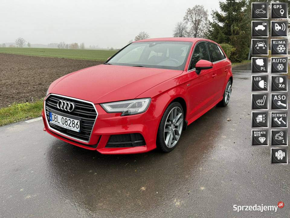 Audi A3 15TSI 150 SLine Kamera Navi PDC 18 przyciemniane szyby Ocice