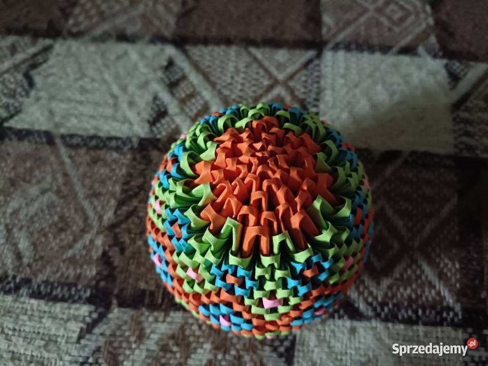 Duża Pisanka Wielkanocna Origami Modułowe 3D Kwidzyn