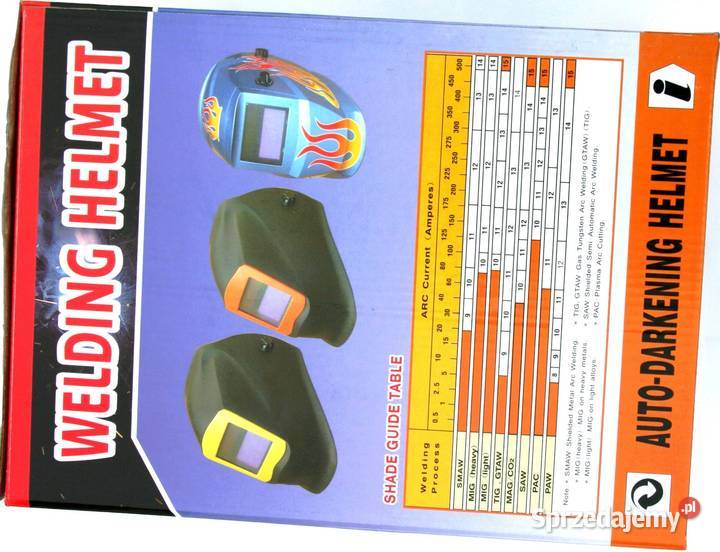 MASKA SPAWALNICZA AUTOMATYCZNA PRZYŁBICA 98X45mm Osprzęt do spawarek Szczerbice