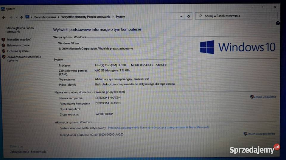 TOSHIBA Tecra A1119E 156 Intel Core i3 M370 lubuskie Zielona Góra